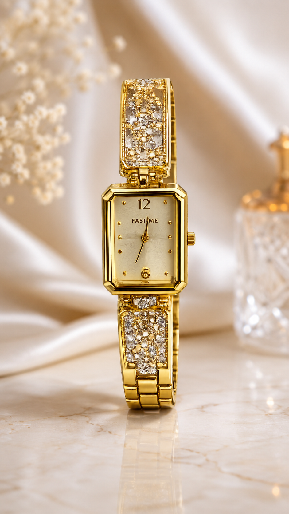 Royal Crystal Gold Elegance Women's Watch