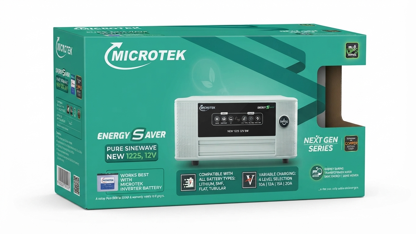 Microtek Energy Saver Pure Sinewave New 1225, 12V
