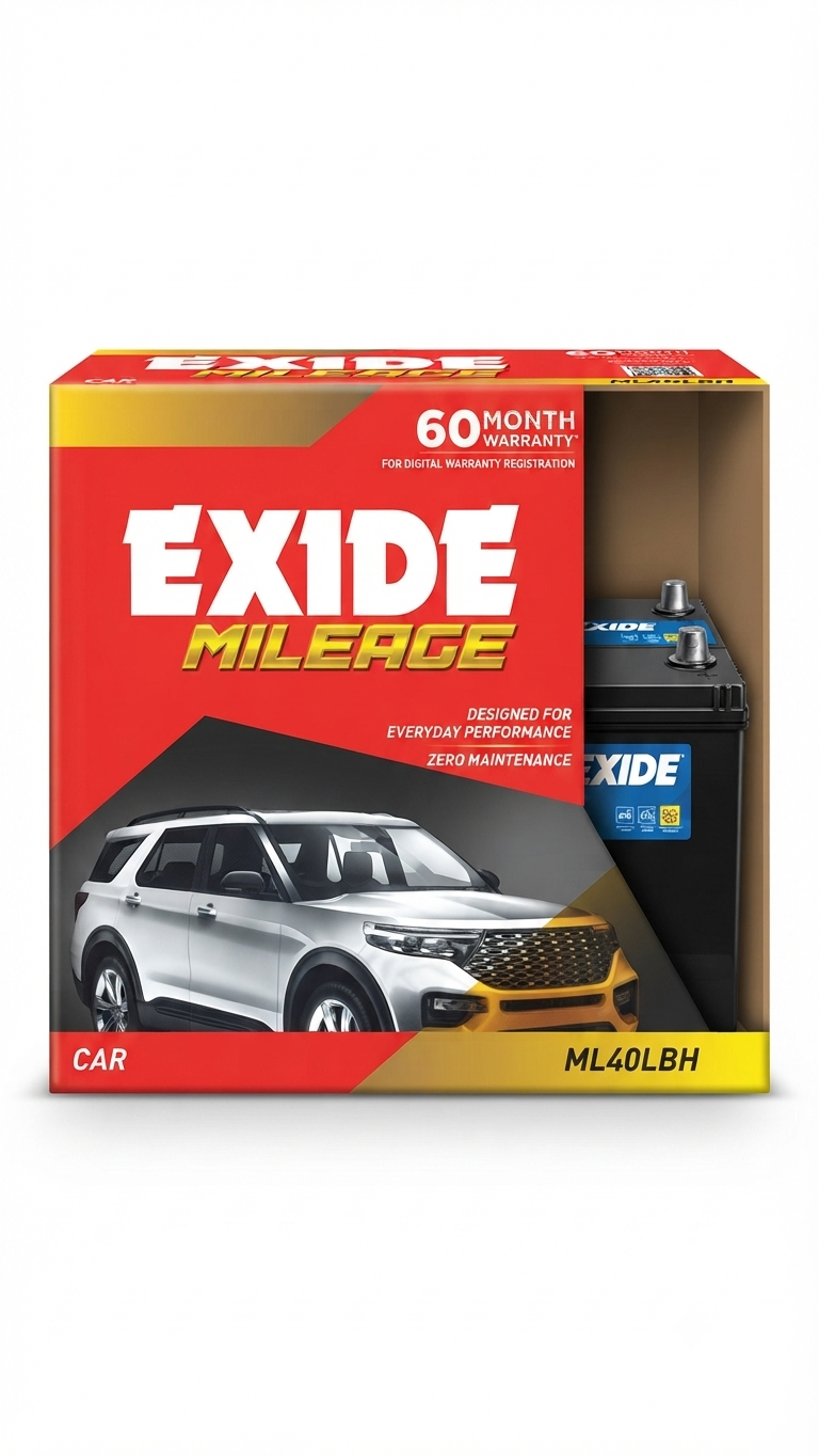 Exide Mileage ML40LBH Car Battery