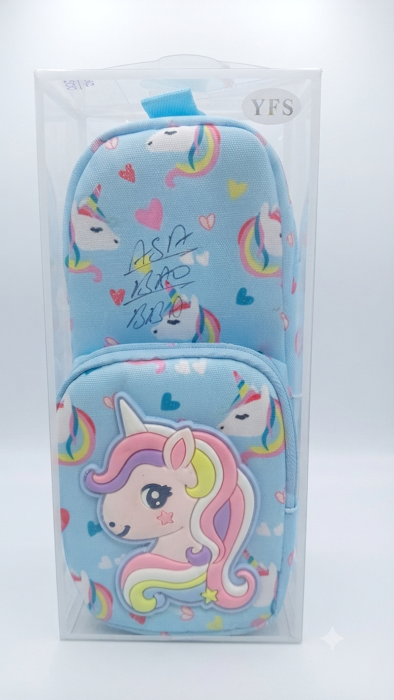 YFS Kids' Unicorn Mini Backpack with Detachable Pouch