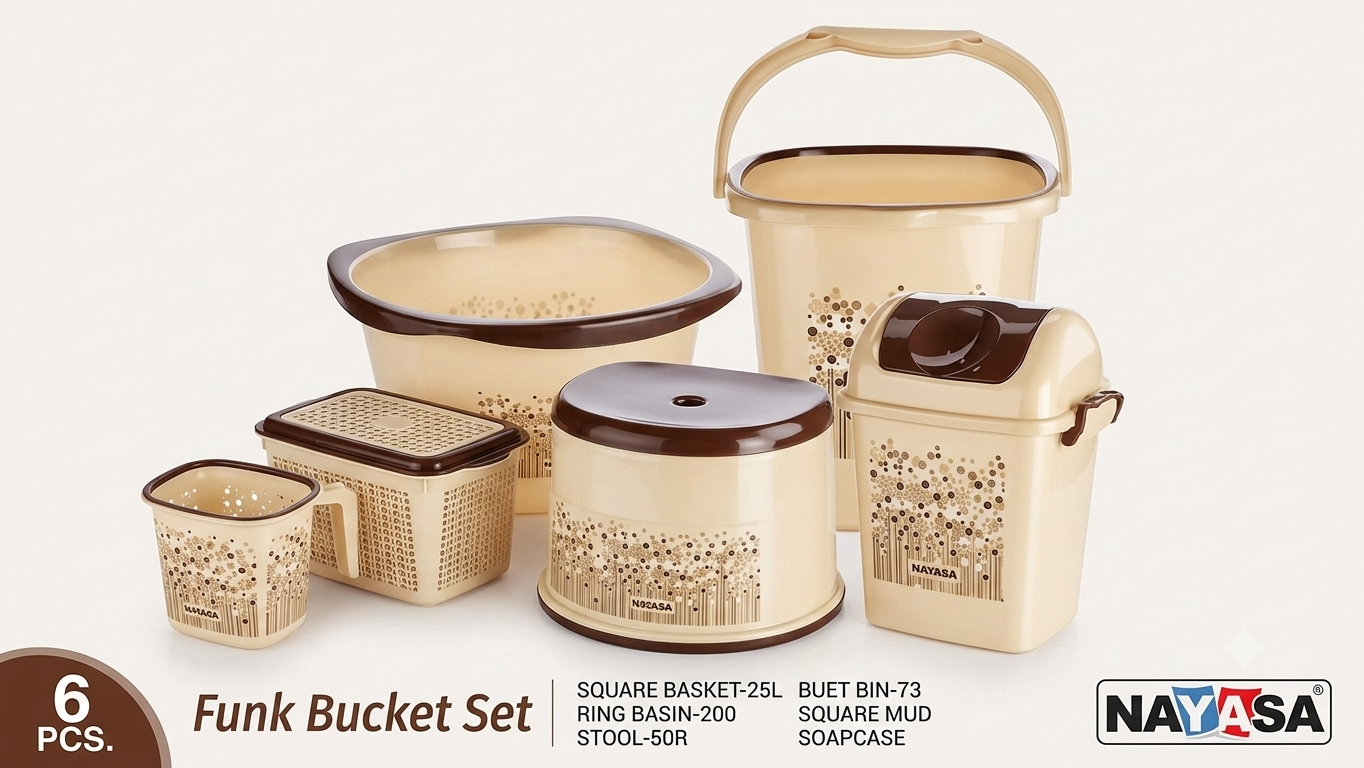 Nayasa Funk Bucket Set (6-Piece Set)