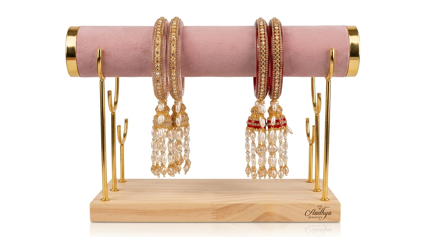 Designer Kada Bangles with Latkans or Embellished Bridal Bangle Pairs with Hanging Charms