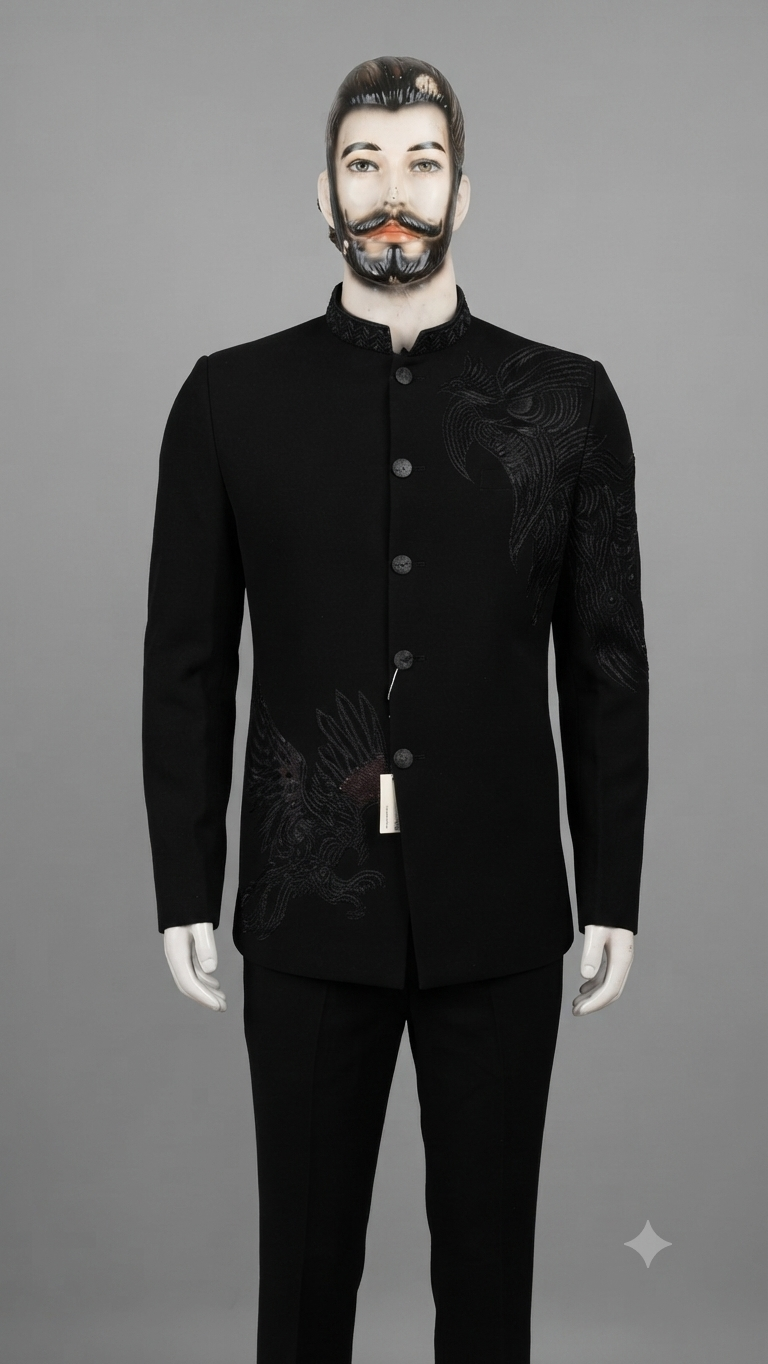 Indo-Western Mandarin Collar Suit