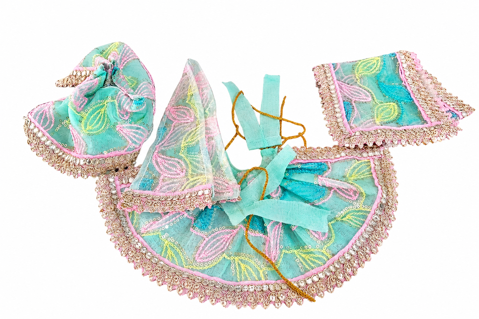 Premium Yugal Jodi Poshak for Laddu Gopal (Radha Krishna)
