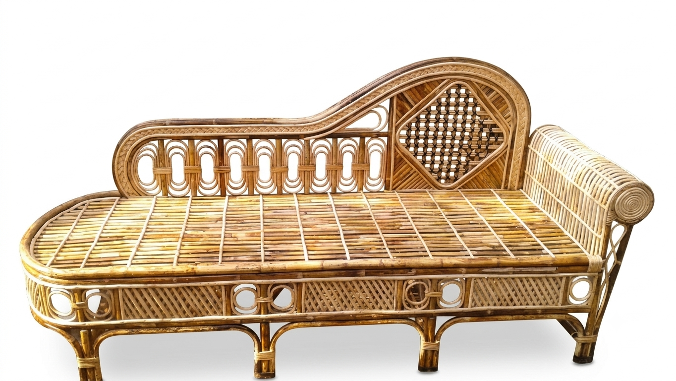 Rattan Chaise Lounge sofa