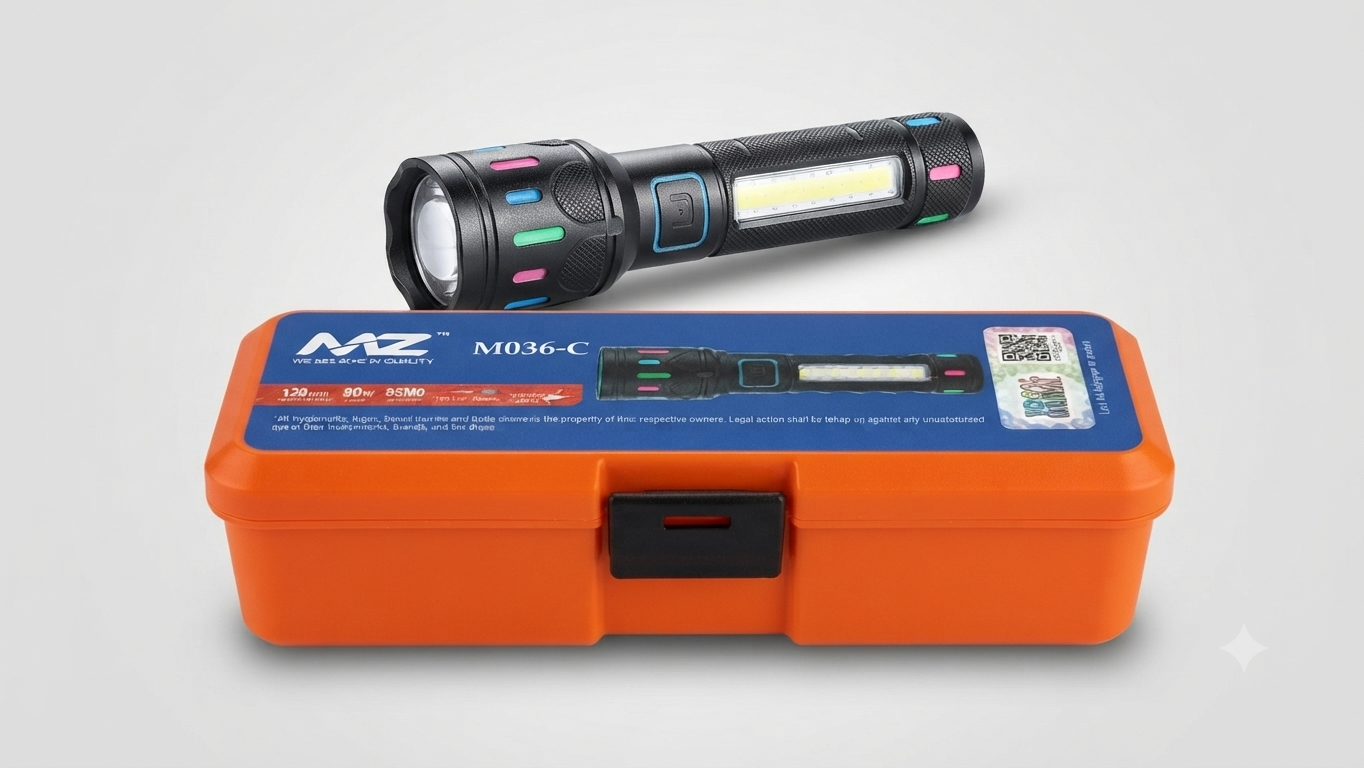MZ M036-C Rechargeable Flashlight Set