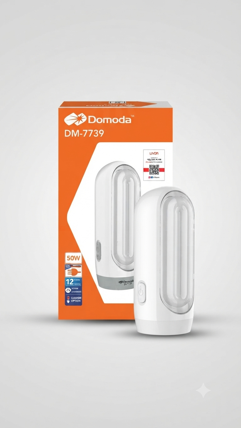 Domoda DM-7739 50W Rechargeable Emergency LED Lamp / Torch
