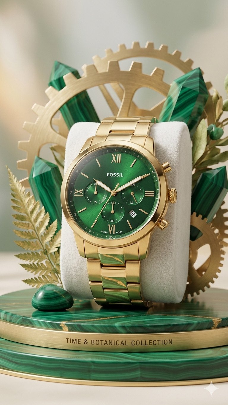 Malachite Timekeeper watch