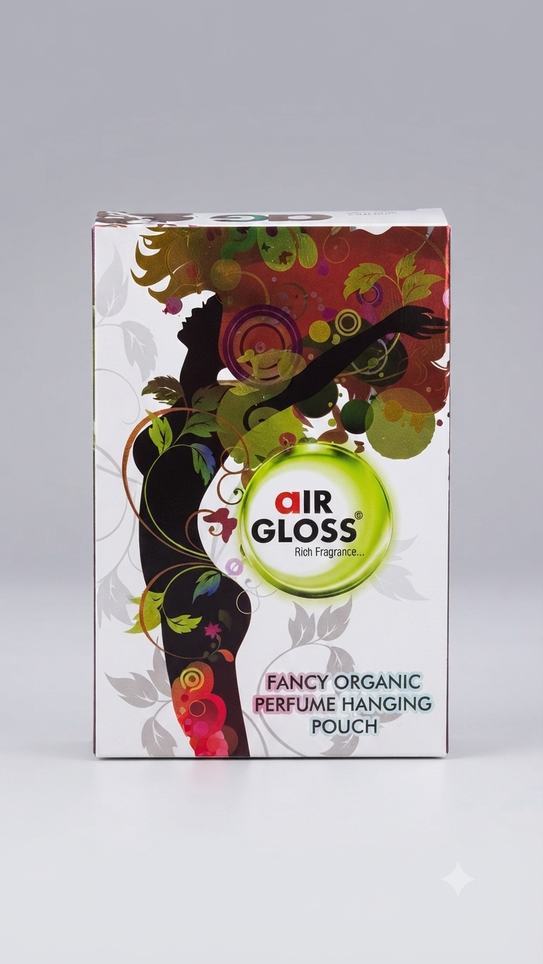 Air Gloss Fancy Organic Perfume Hanging Pouch
