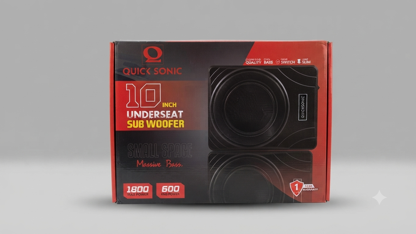 Quick Sonic 10 Inch Underseat Subwoofer