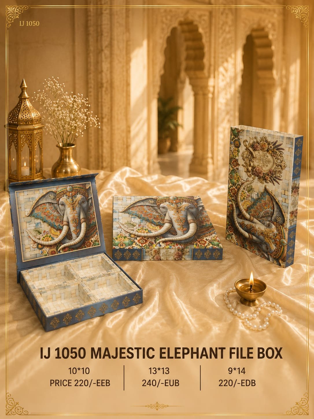 IJ 1050 Majestic Elephant File Box