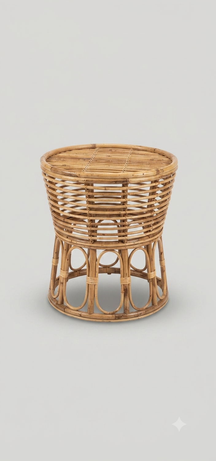 Rattan Stool / Side Table