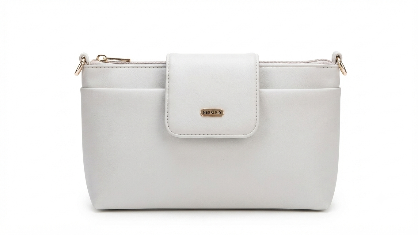 Megaleio Light Grey Crossbody Handbag