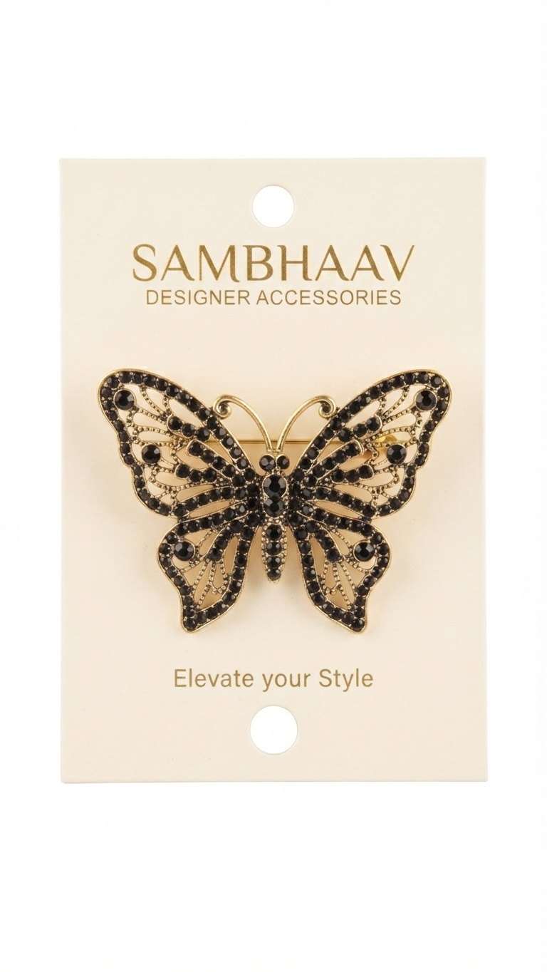 Sambhaav Designer Butterfly Brooch