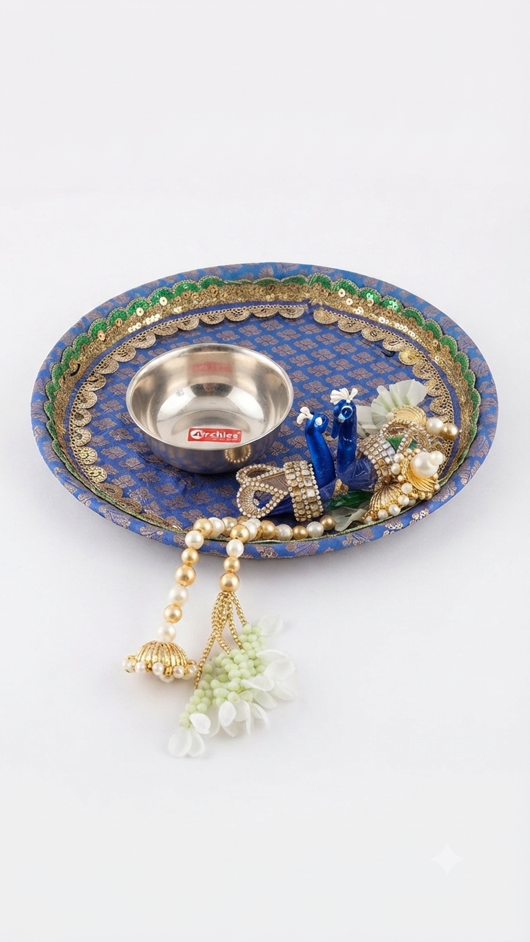 decorative pooja thali set