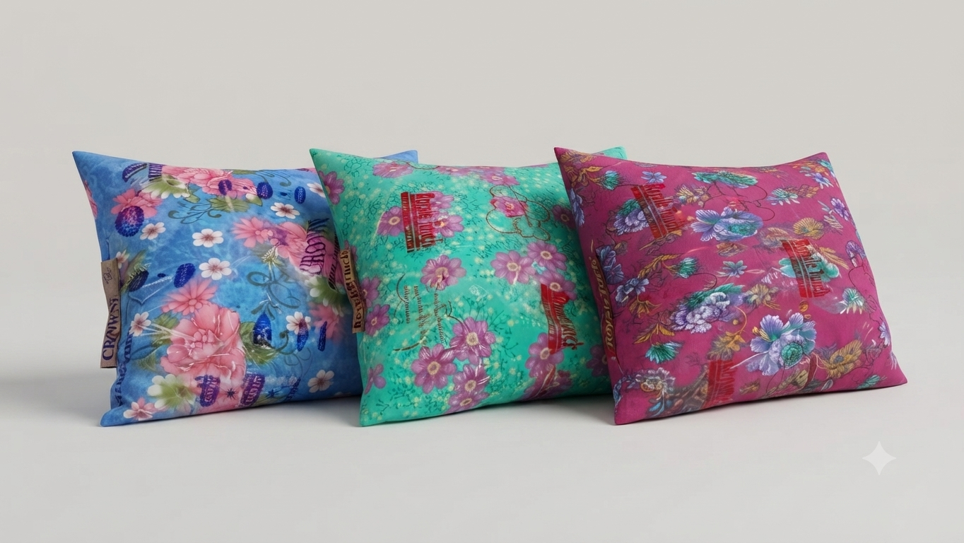 "CROWN" pillows