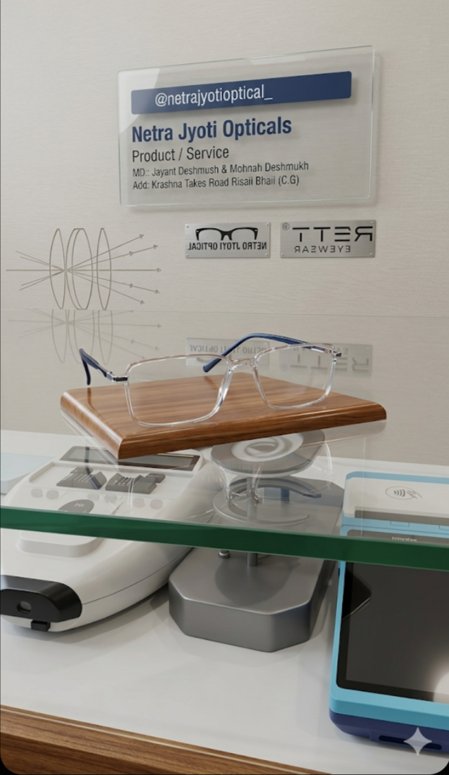 Transparent Rectangular Acetate Eyeglasses