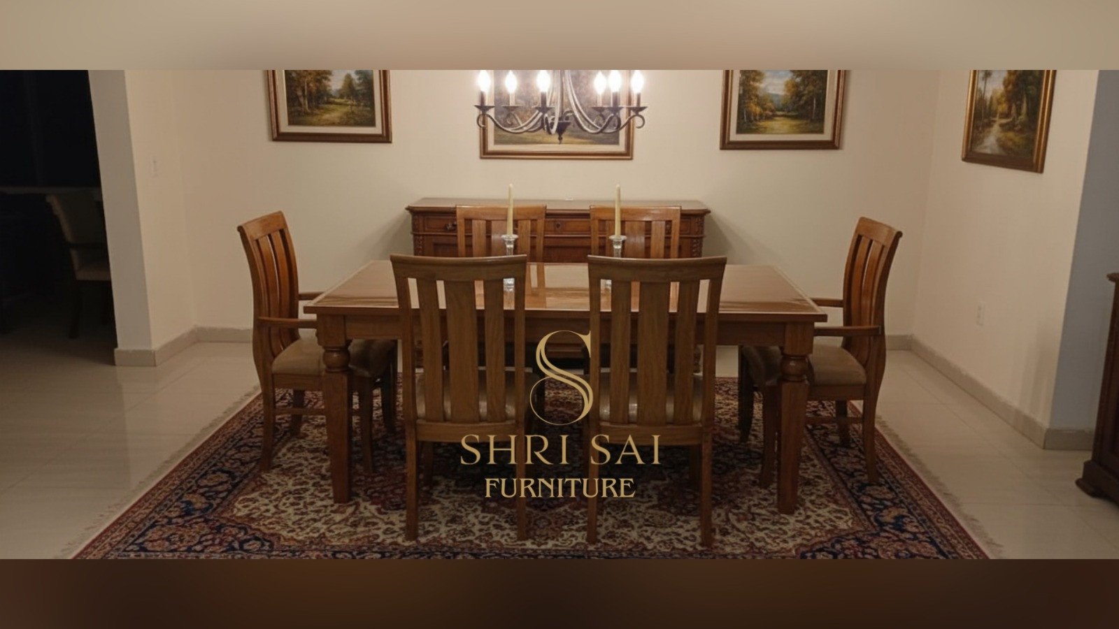 Classic Heritage 6 Seater Wooden Dining Set