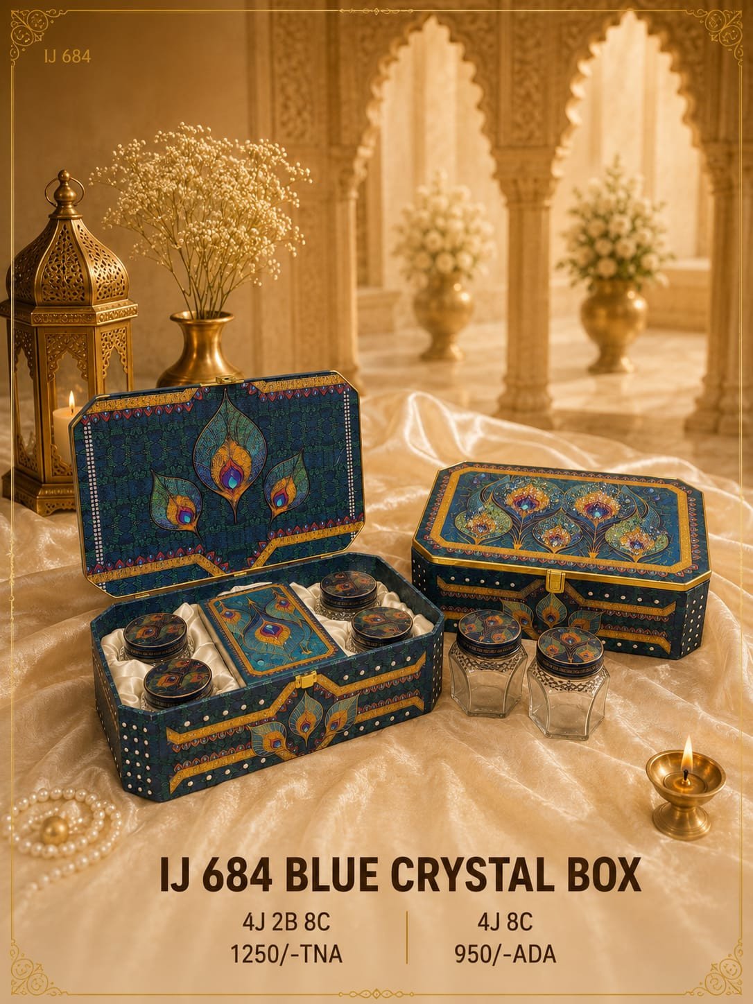 IJ 684 Blue Crystal Box