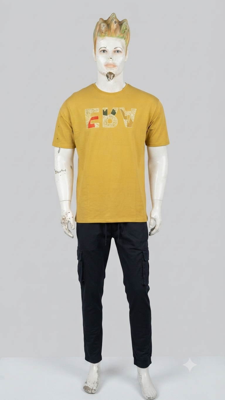 Casual Men's Graphic T-Shirt and Cargo Jogger Set