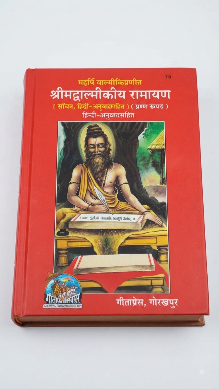 Shrimad Valmikiya Ramayana (Shrimad Valmiki Ramayan), Illustrated Hindi Edition.