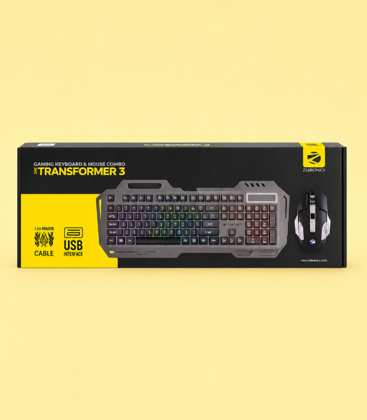 Zebronics Transformer 3 Gaming Keyboard & Mouse Combo
