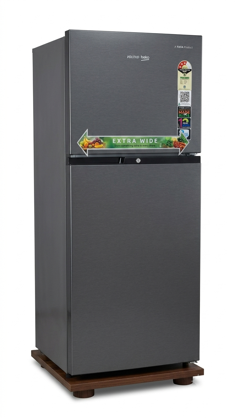 Voltas Beko Double Door Frost-Free Refrigerator from their "Extra Wide