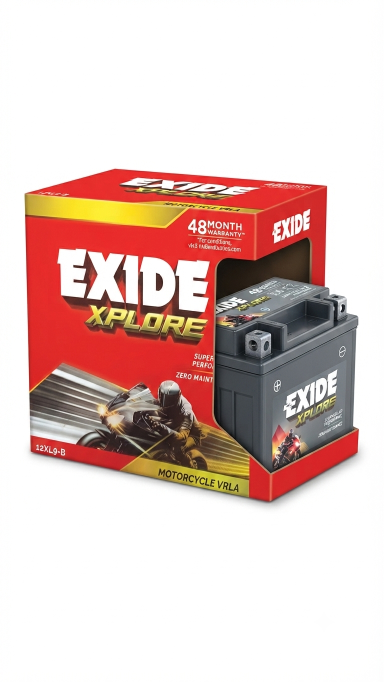 Exide Xplore (Model 12XL9-B) Motorcycle VRLA Battery