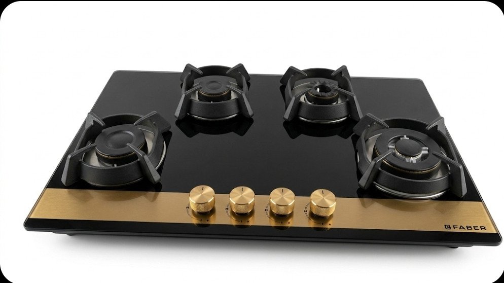 4-burner built-in gas hob