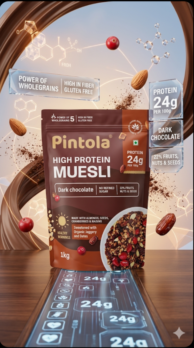 Pintola High Protein Muesli - Dark Chocolate (1kg)