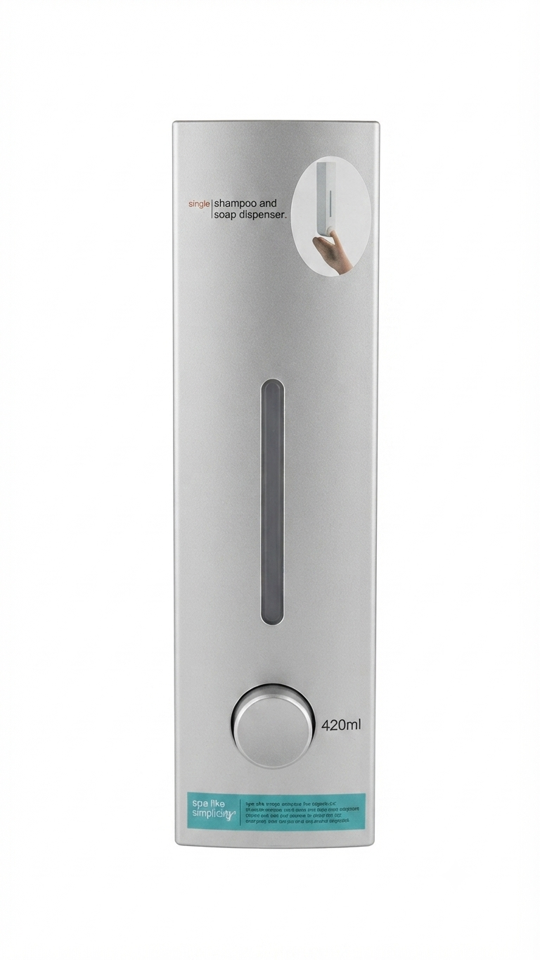 Single Shampoo and Soap Dispenser (420ml)