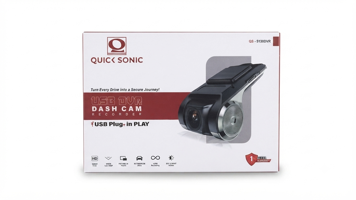 Quick Sonic QS-5130DVR USB DVR Dash Cam Recorder