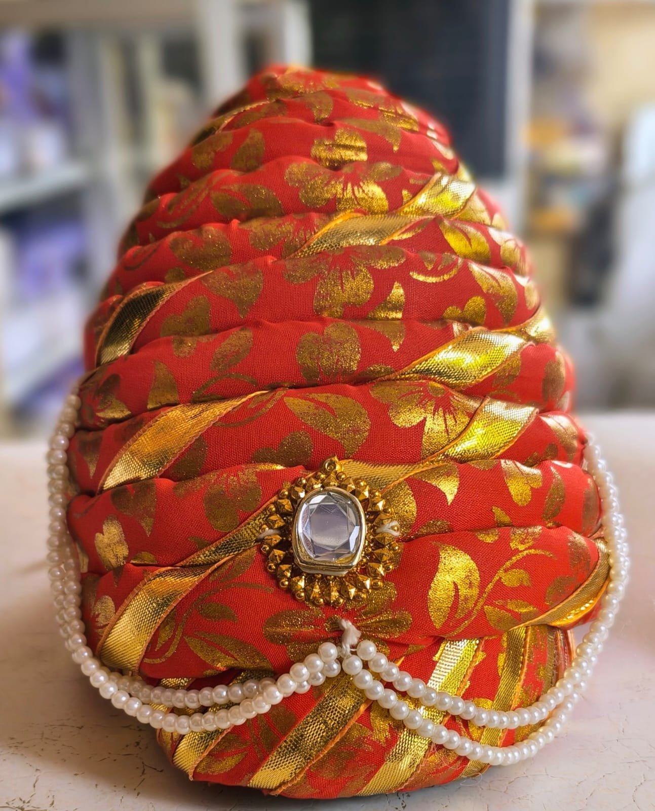 Royal Chhatrapati Shivaji Maharaj Style Wedding Turban / Pagri / Pheta (Available on Rent)