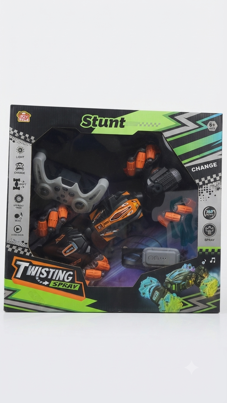 Stunt Twisting Spray RC Car