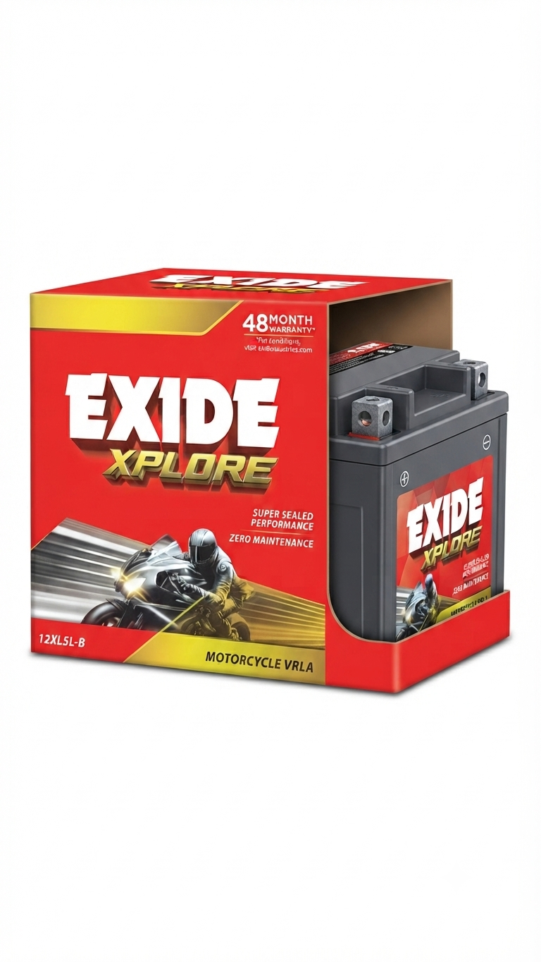 Exide Xplore (Model 12XL5L-B) Motorcycle VRLA Battery