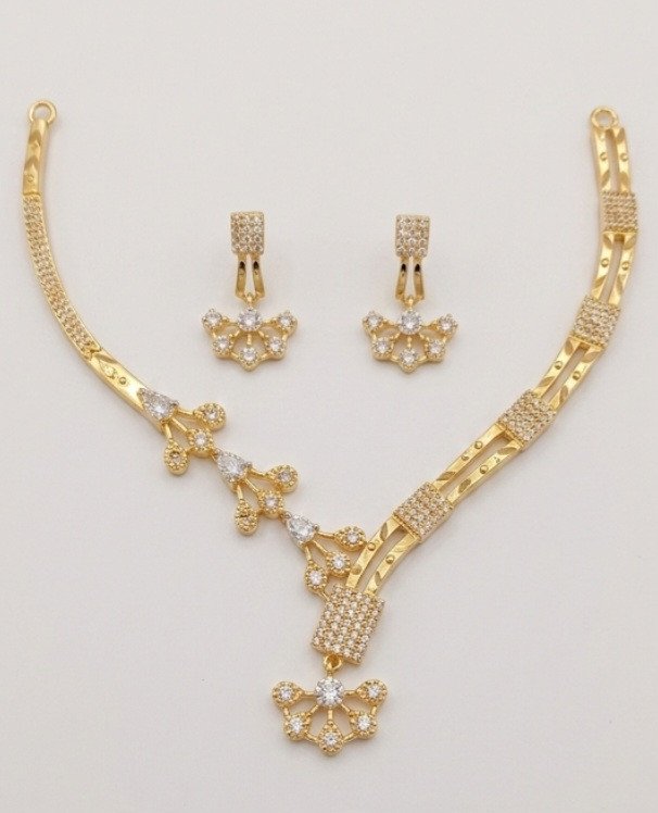 All Well Micro Polish Gold-Tone Necklace & Earring Set