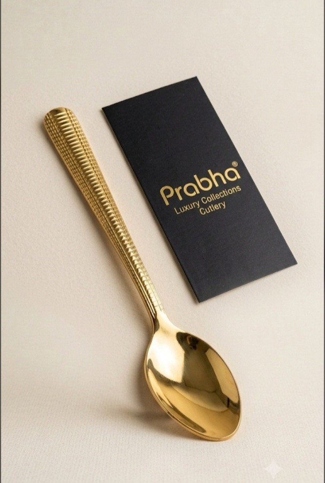 Prabha Gold-Plated Spoon