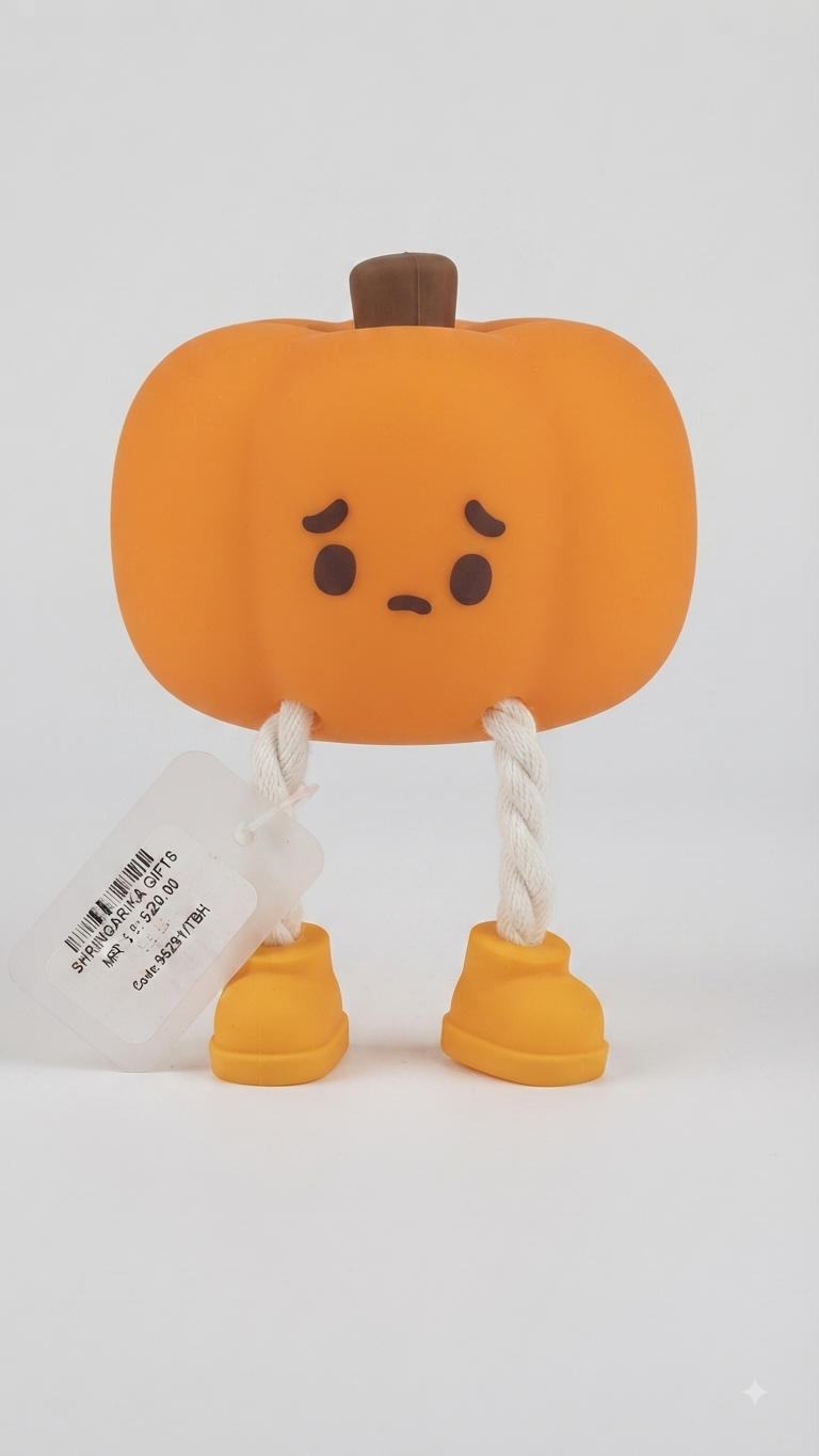 Sad-Faced Pumpkin Decorative Lamp