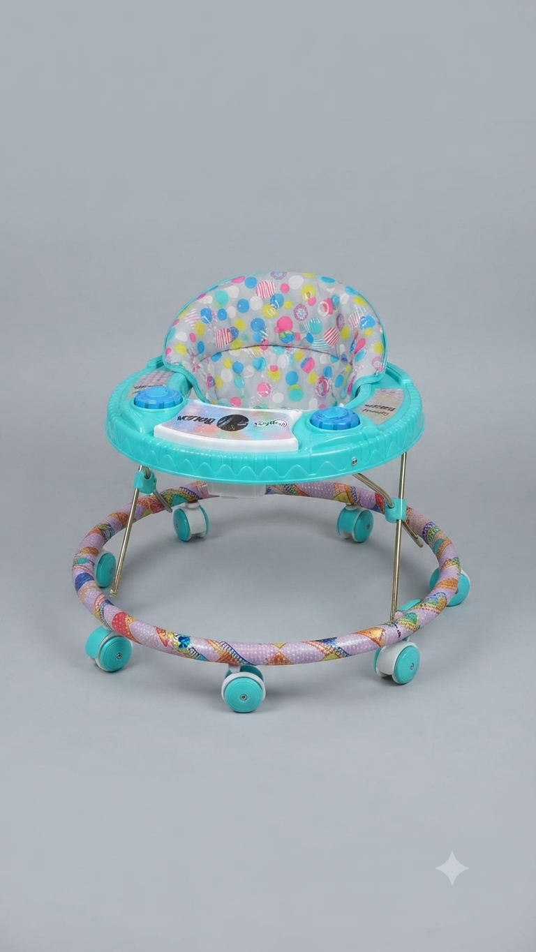 "Confetti" Multi-Activity Adjustable Baby Walker