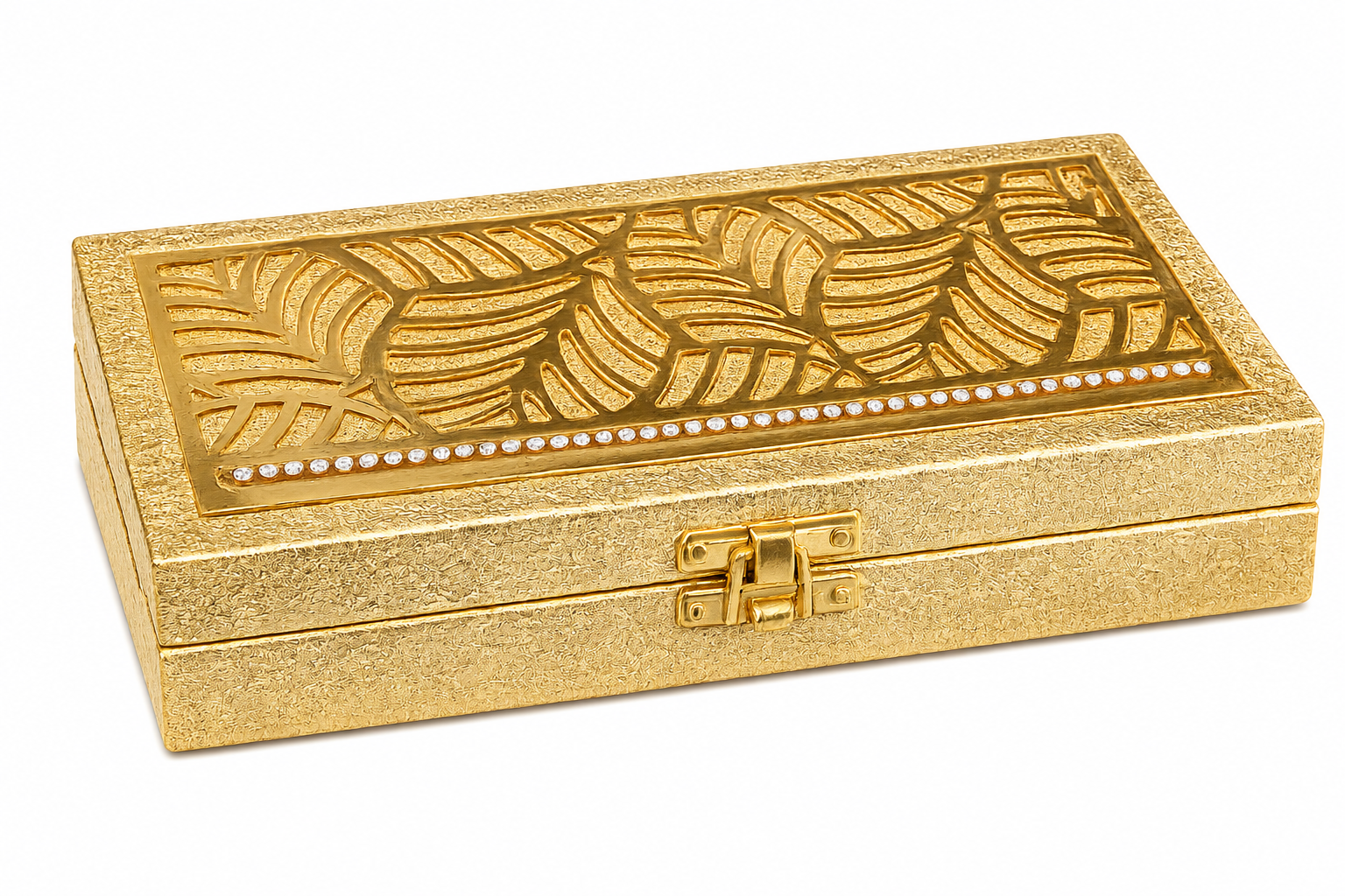 Royal Golden Cash Box with Lock