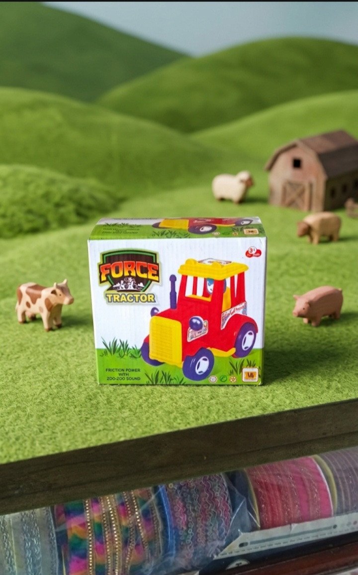 Force Friction Power Tractor Toy with Zoo-Zoo Sound