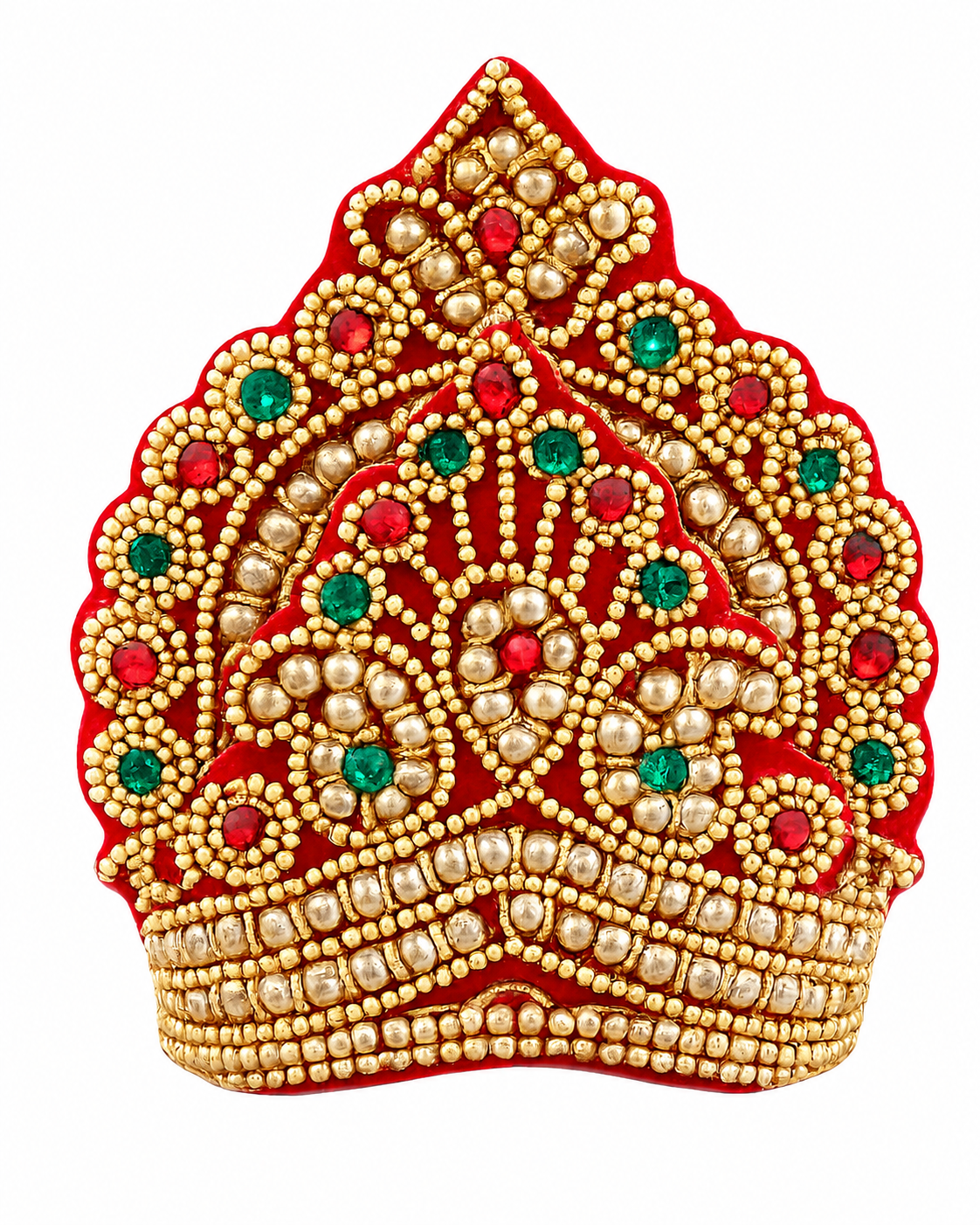 Royal Red Stone Mukut