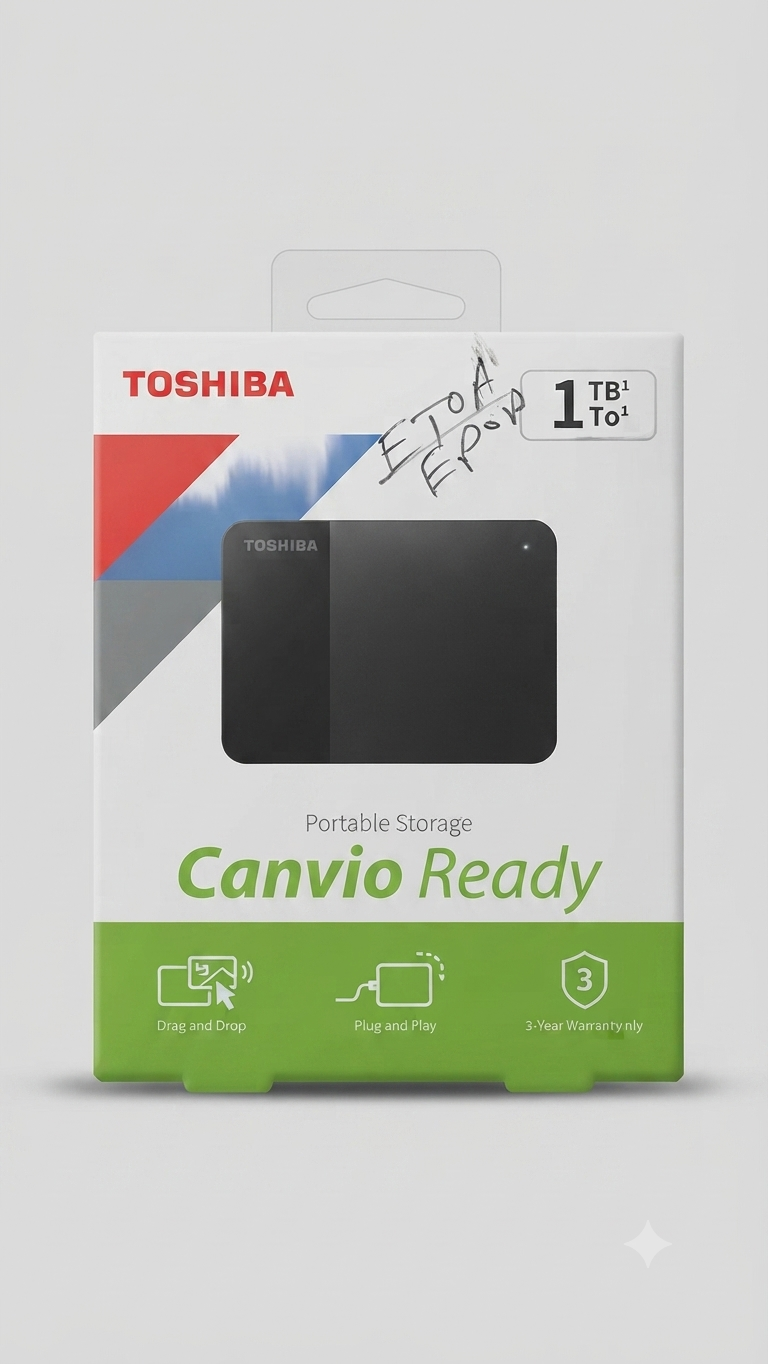 Toshiba Canvio Ready 1TB Portable Storage