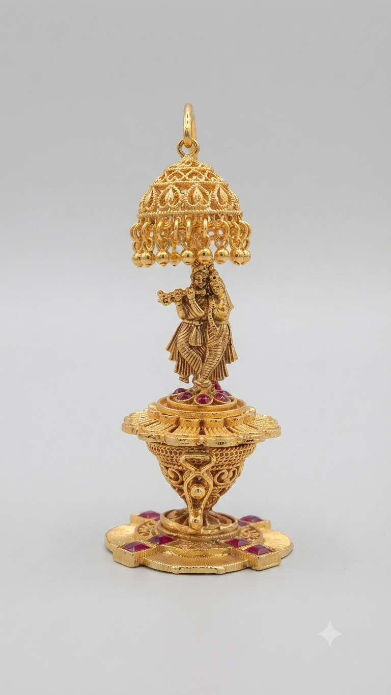 Radha-Krishna Designer Sindoor Dibbi