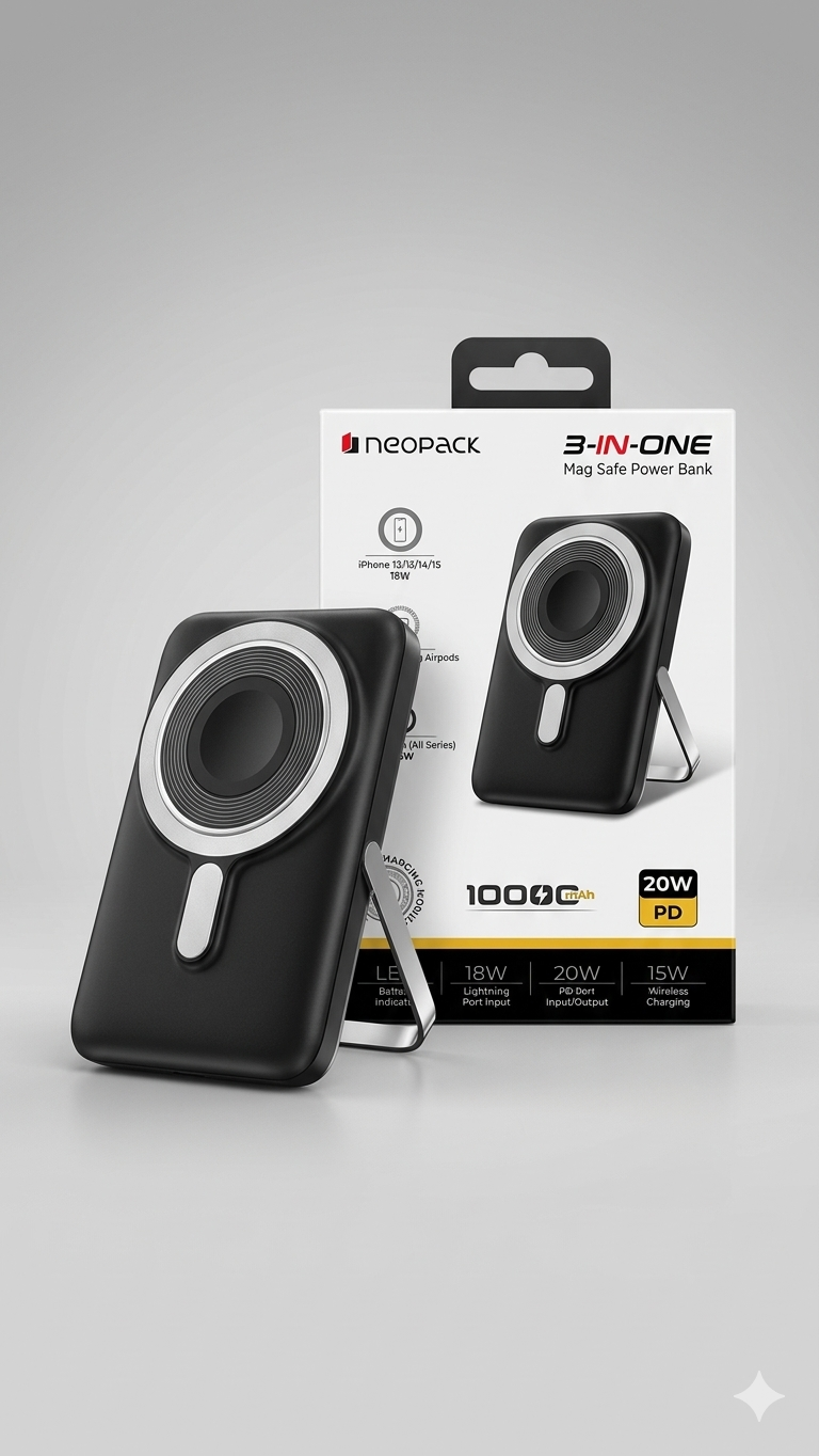 Neopack 3-in-One Mag Safe Power Bank