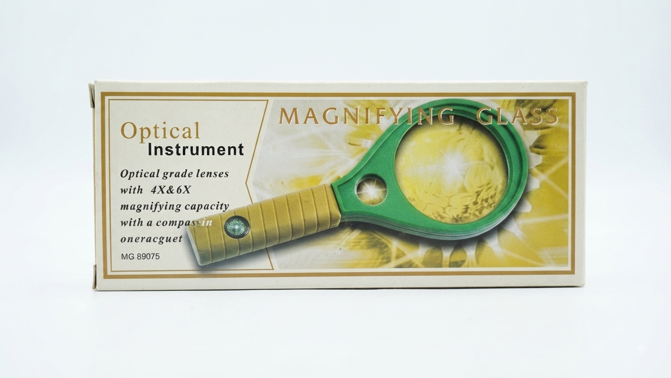 Multi-Functional Optical Magnifying Glass with Compass