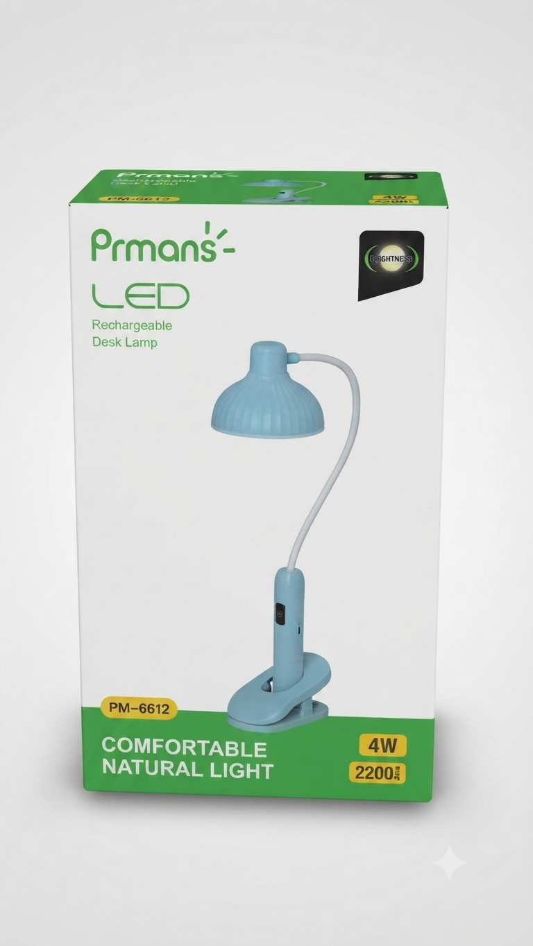 Prmans LED Rechargeable Desk Lamp