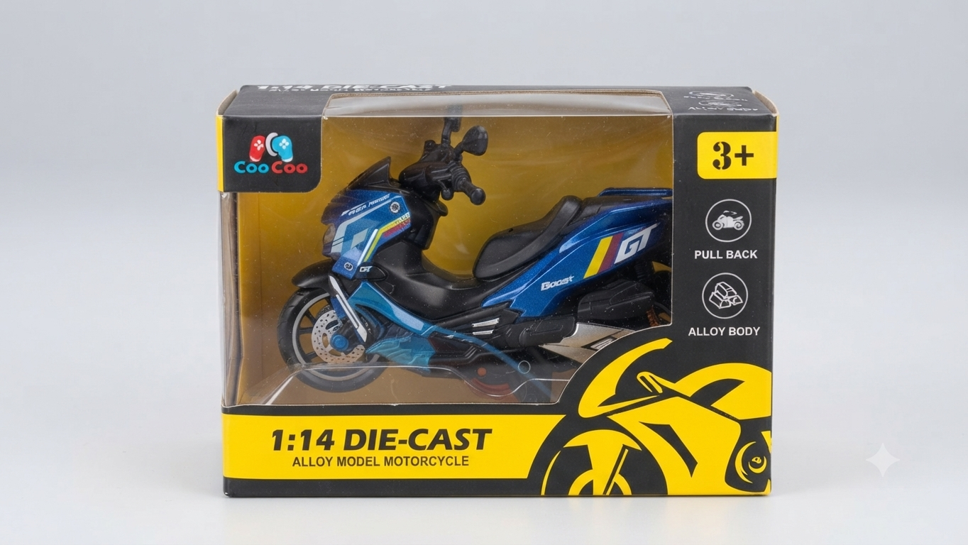 Coo Coo 1:14 Die-Cast Alloy Model Motorcycle