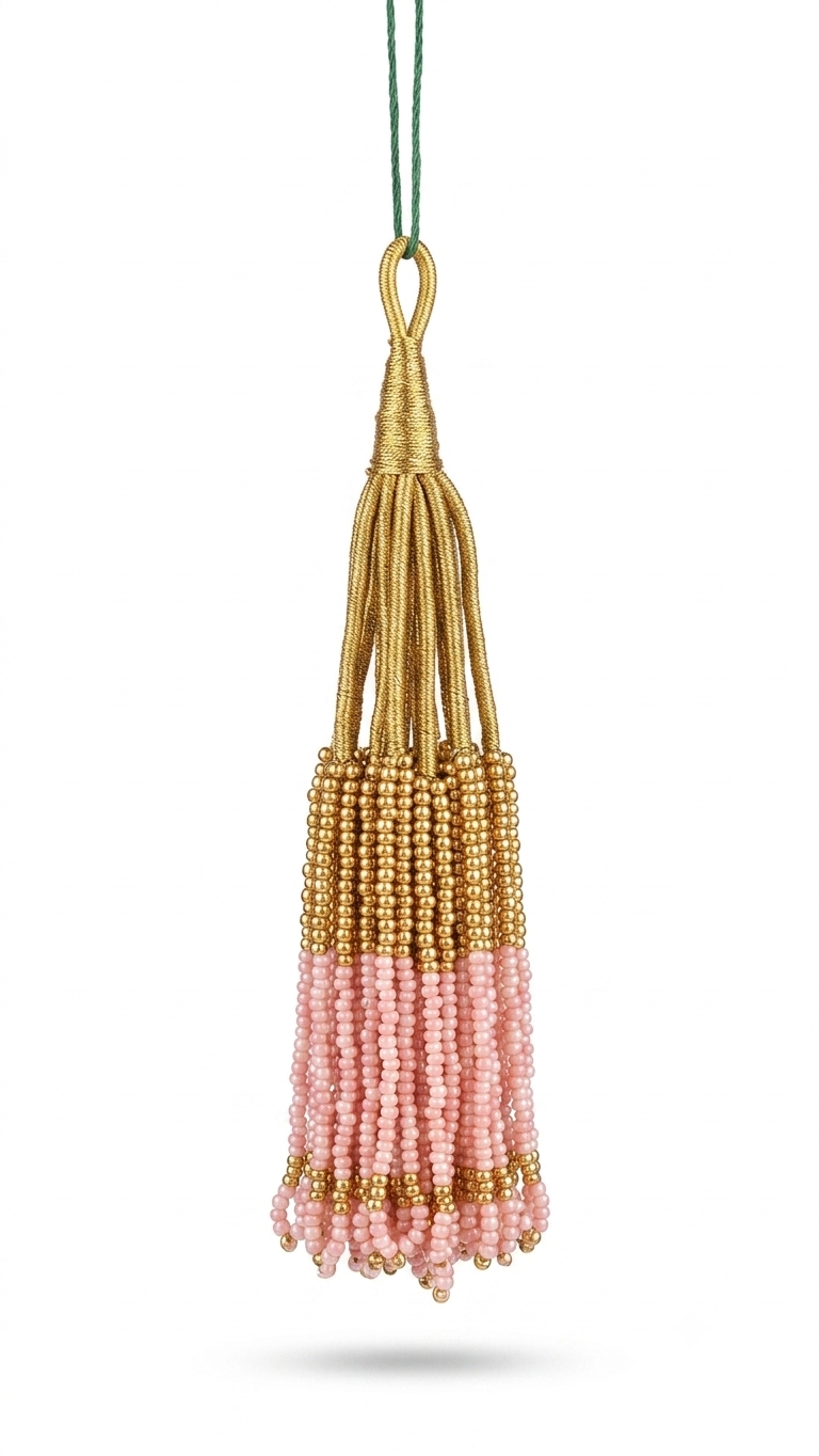 Dual-Tone Beaded Ornamental Latkan (Tassel)