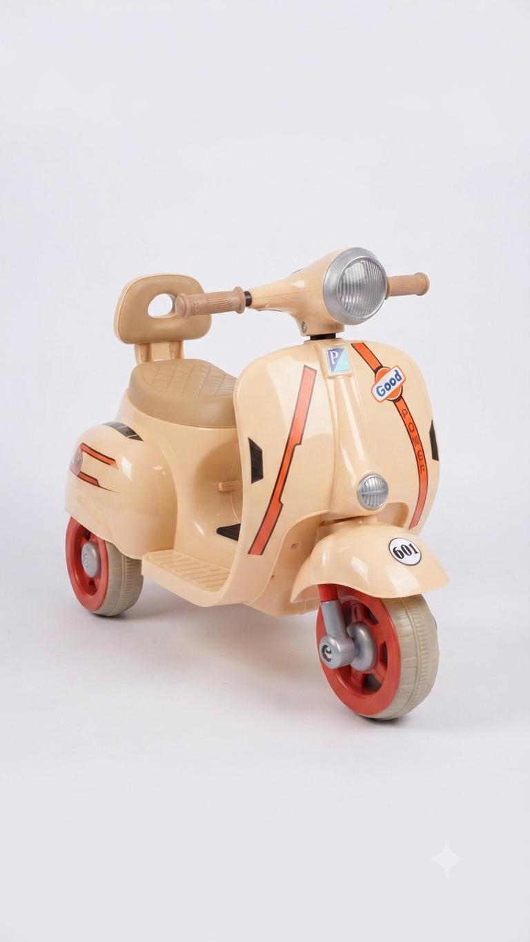 Lil' Rider" Vintage-Style 6-Volt Kids' Vespa Scooter
